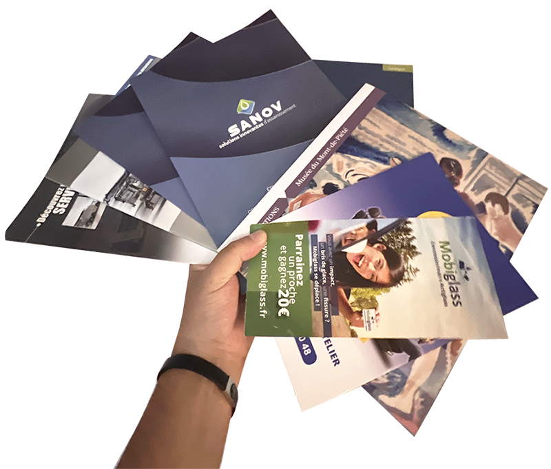 Conception graphique de supports print, logos et plaquettes commerciales à Lille